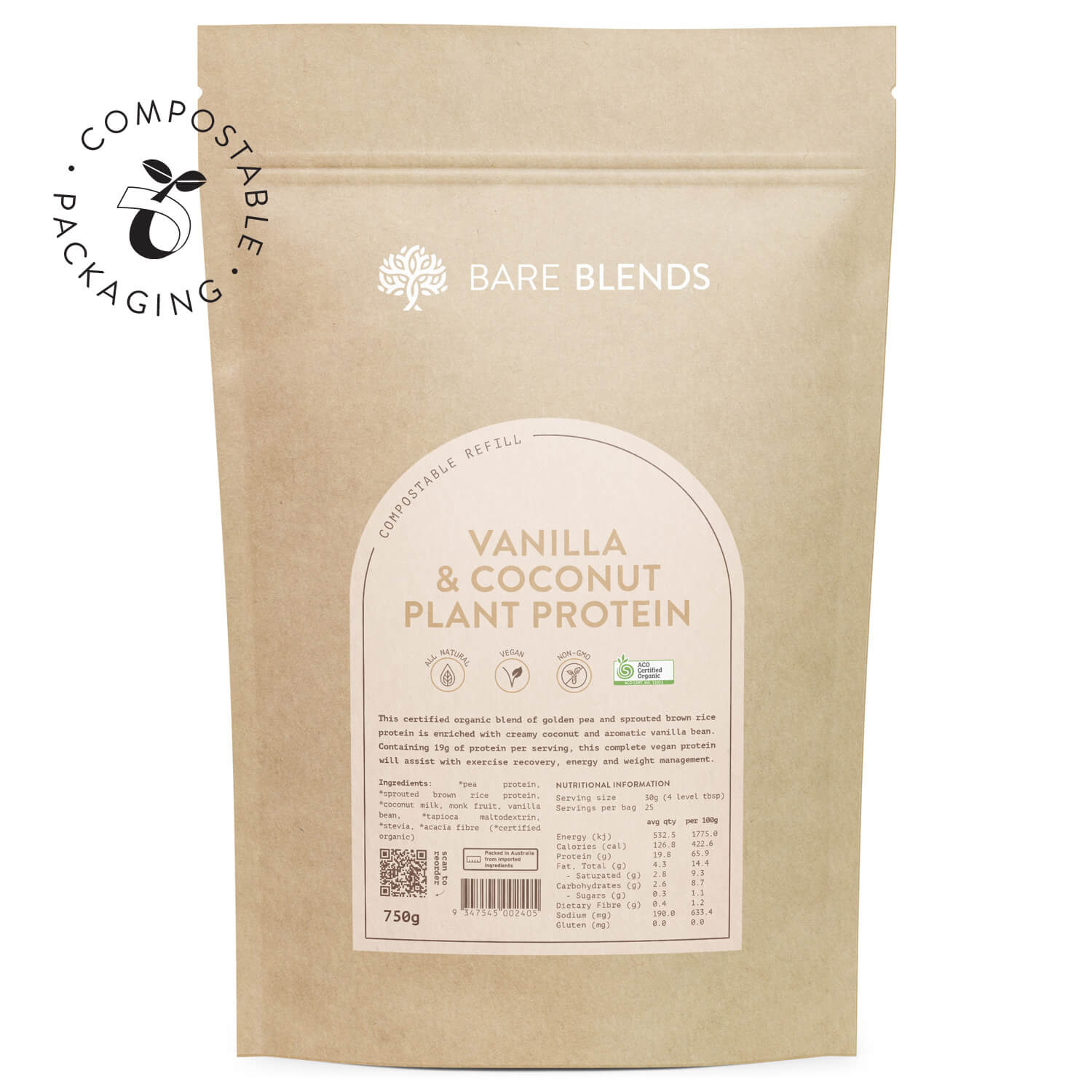 Vanilla Coconut Plant Protein